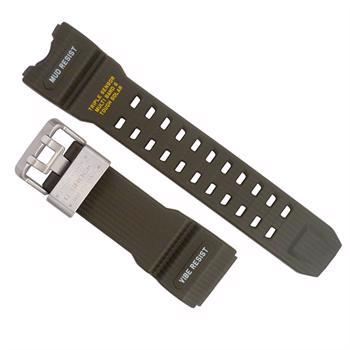 Casio original rubber strap for GWG-1000-1A3ER, Army Green